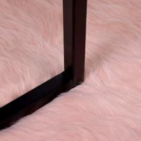 Nep Schapenvacht Tapijt Tafalla Roze 80 x 120 cm Polyester - thumbnail