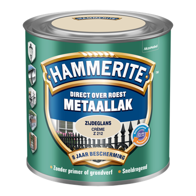 Hammerite Metaallak Zijdeglans | Creme | Z212 | 250ml - 5123890