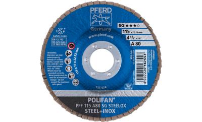 PFERD TOOLS 67606115 A Sg Steelox Lamellenschijf Diameter 115 mm Boordiameter 22.23 mm Korrelgrootte (num) 60 10 stuk(s)