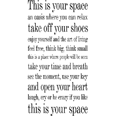 This is your space - Muursticker