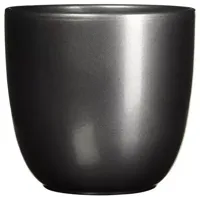 Mica Decorations bloempot Tusca rond 25x23 cm antraciet - thumbnail