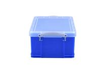 Really Useful Box opbergdoos 9 liter, transparant blauw - thumbnail