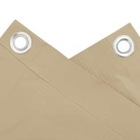 VidaXL Balkonscherm 120x400 cm oxford stof beige - thumbnail