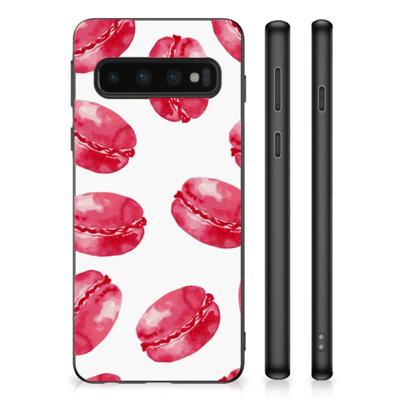 Samsung Galaxy S10 Silicone Case Pink Macarons