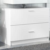 Wastafelkast 78x37x59 cm bewerkt hout wit - thumbnail