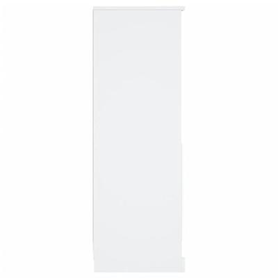 Hoge kast 36,35,5x103,5 cm bewerkt hout wit