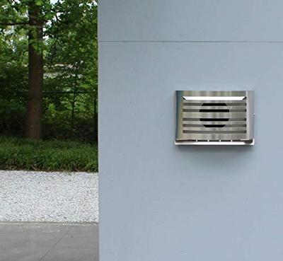 PREMIUM LINE design gevelkap -ALFA- Ø150mm - grofmazig gaas - RVS