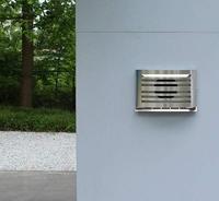 PREMIUM LINE design gevelkap -ALFA- Ø150mm - grofmazig gaas - RVS - thumbnail