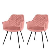 Riverdale Lynn armstoel roze - thumbnail