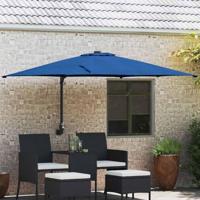 Tuinparasol Blauw en Zwart 248.5 x 247.5 x 160 cm - thumbnail