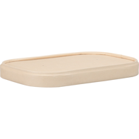 Depa Deksel | maaltijdcontainer | Karton + PP | 169x117x bruin | 300 stuks - thumbnail