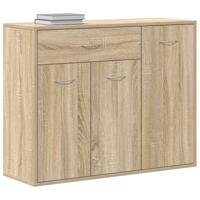 Dressoir 88x30x70 cm bewerkt hout sonoma eikenkleurig - thumbnail