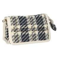 Traveller Spiegeltas tweed ruit 16.5x11cm - thumbnail