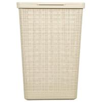 Curver Jute Wasmand met deksel 58L - 2 stuks - Gebroken Wit - thumbnail