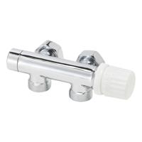 Riko thermostatisch 3/4 onderblok haaks-rechts chroom - thumbnail