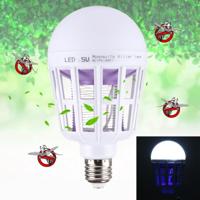 E27 15W wit licht + 365 NM paars licht Mosquito Killer Bulb Lamp vliegen ongediertebestrijding insecten verwerpen Zapper LED bal steile licht AC 175 - thumbnail
