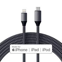 SATECHI USB-C Naar Lightning Oplaadkabel (1.8 Meter / 6.6 Ft) - Apple Mfi Gecertificeerd - Voor iPhone 14 Pro/14/14 Plus, iPhone 13 Pro Max/13 Pro/13/13 Mini, Airpods Pro, Airpods 3/2/ 1 - thumbnail
