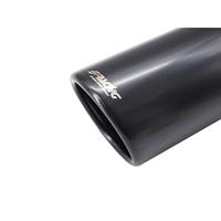 Simoni Racing uitlaatsierstuk rond 40 64 mm 18 cm RVS zwart - thumbnail