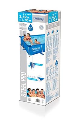 Bestway Zwembad rechthoek steel pro L259 x B170 x H61cm - thumbnail