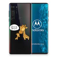 Motorola Edge Telefoonhoesje met Naam Giraffe - thumbnail