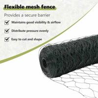 VidaXL Hek met paal groen 1,2 x 10 m staal en pvc - thumbnail