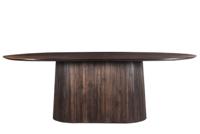 Sohome Ovale Eettafel 'Olav' Mangohout, 200 x 110cm, kleur Walnoot - thumbnail