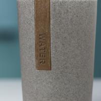 Tandenborstelbeker vrijstaand Sealskin Pierra polyresin Grijs - thumbnail