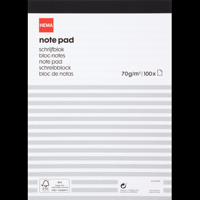 HEMA Schrijfblok A5 100 Vellen bij Jumbo - thumbnail