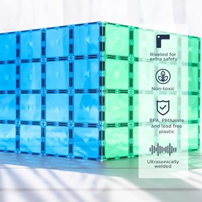 Connetix Base Plate Groen/Blauw 2 stuks