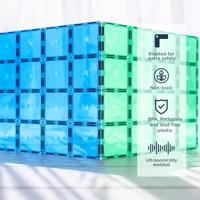 Connetix Base Plate Groen/Blauw 2 stuks - thumbnail