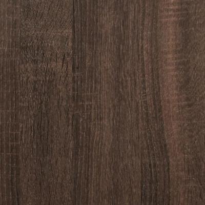 Bedframe bewerkt hout en metaal bruin eikenkleurig 90x200 cm Bedframe bewerkt hout en metaal bruin eikenkleurig 90x200 cm