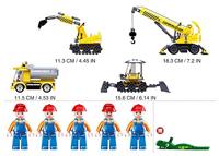 Sluban Construction site bouwstenen set - thumbnail