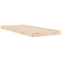 Bedframe massief grenenhout 75x190 cm - thumbnail
