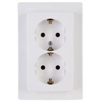 Kopp 941102063 Wandcontactdoos met randaarde Inzetstuk Paris Wit 1 stuk(s) - thumbnail