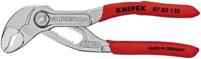Knipex Waterpomptang Cobra verchr. 125 mm - 8703125 Knipex Waterpomptang Cobra verchr. 125 mm - 8703125