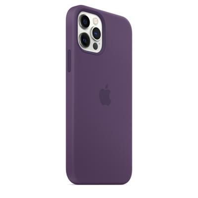 Apple iPhone 12 / 12 Pro Silicone Back Cover met MagSafe Amethist Apple iPhone 12 / 12 Pro Silicone Back Cover met MagSafe Amethist