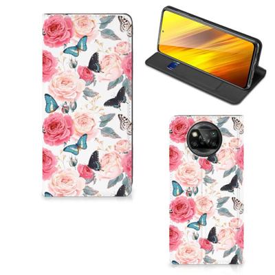 Xiaomi Poco X3 Pro | Poco X3 Smart Cover Butterfly Roses Xiaomi Poco X3 Pro | Poco X3 Smart Cover Butterfly Roses
