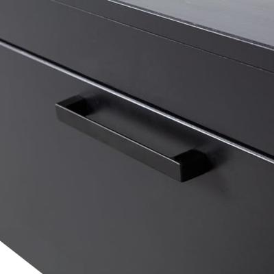 WOOOD TV-meubel 'Bonk' Grenen, 120cm, kleur Mat Zwart