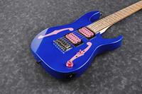 Ibanez Paul Gilbert MiKro PGMM11-JB Jewel Blue 3/4-formaat elektrische gitaar - thumbnail