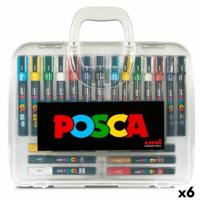 Set Viltstiften POSCA Multicolour (6 Stuks) - thumbnail