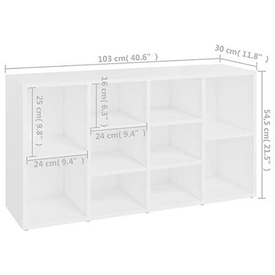 Schoenenbank 103x30x54,5 cm spaanplaat wit Schoenenbank 103x30x54,5 cm spaanplaat wit