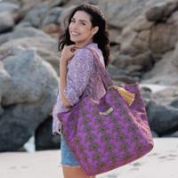 Strandtas groot Little Legends - Palm Tree Sunset - thumbnail