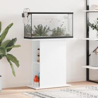 VidaXL Aquariumstandaard 75x36x72,5 cm bewerkt hout hoogglans wit - thumbnail