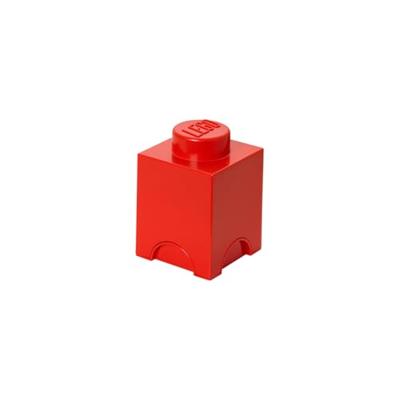 Room Copenhagen LEGO Storage Brick 1 Rond Rood opbergdoos