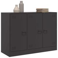 Dressoir 99x39x73 cm staal zwart - thumbnail