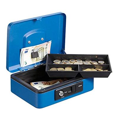 Geldkist Pavo Deluxe 250x180x90mm blauw