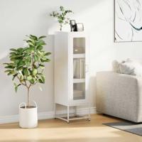 Hoge kast 36x39x123 cm koudgewalst staal wit - thumbnail