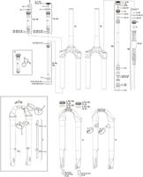 ROCKSHOX verende voorvork "paragon rl solo air" 28" sus.fork paragon rl solo air 28" - thumbnail