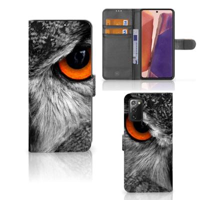 Samsung Galaxy Note 20 | Telefoonhoesje | Met pasjeshouder | Uil