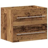 Badkamerkast 2 pcs Oud Hout Engineered Hout en Keramiek - thumbnail